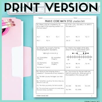 is the new praxis core math test 5733 harder|praxis math practice 5733.